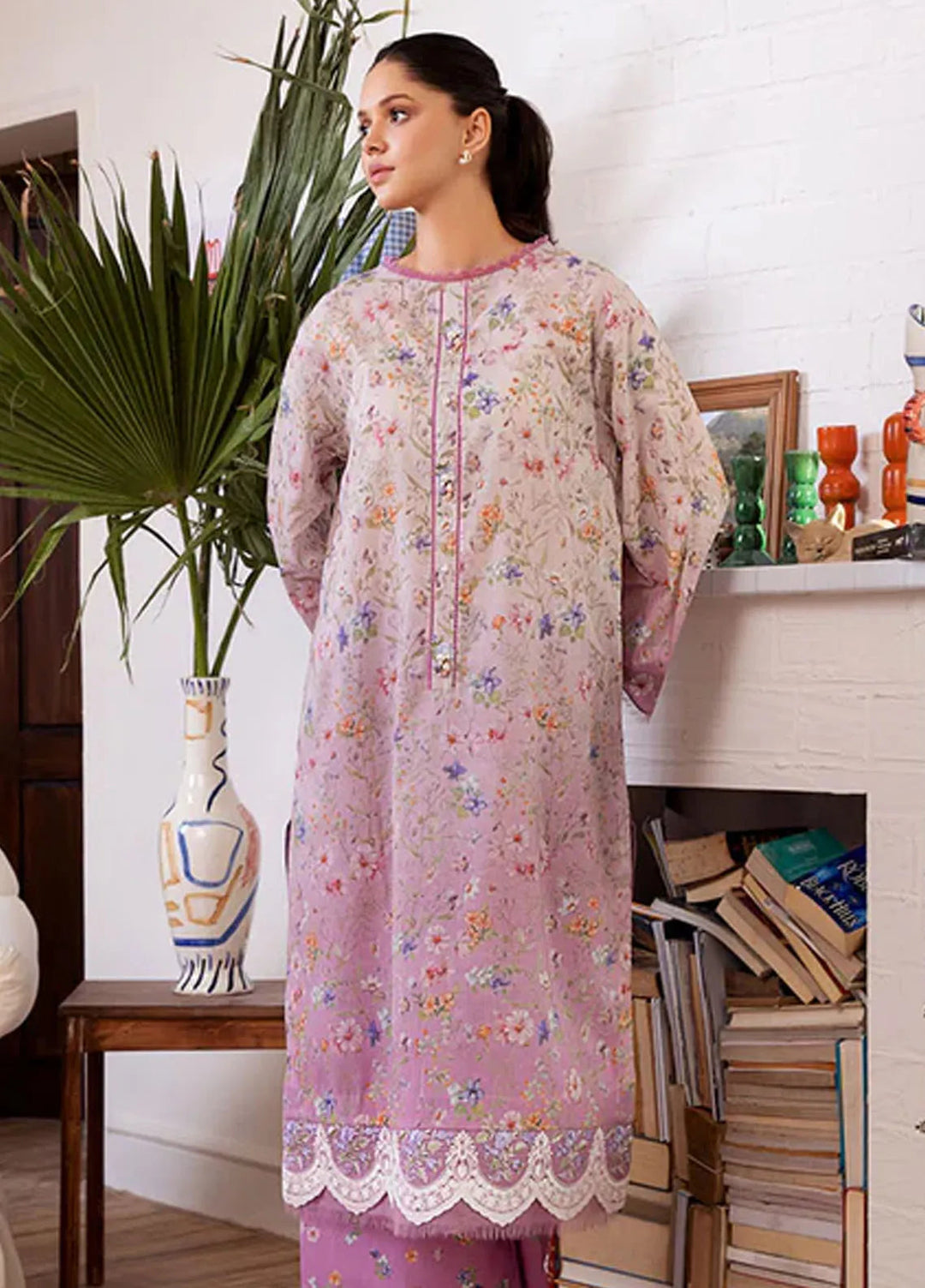 Sobia Nazir Basic Embroidered Lawn Suit Unstitched 2 Piece SN24B 4B - Summer Collection