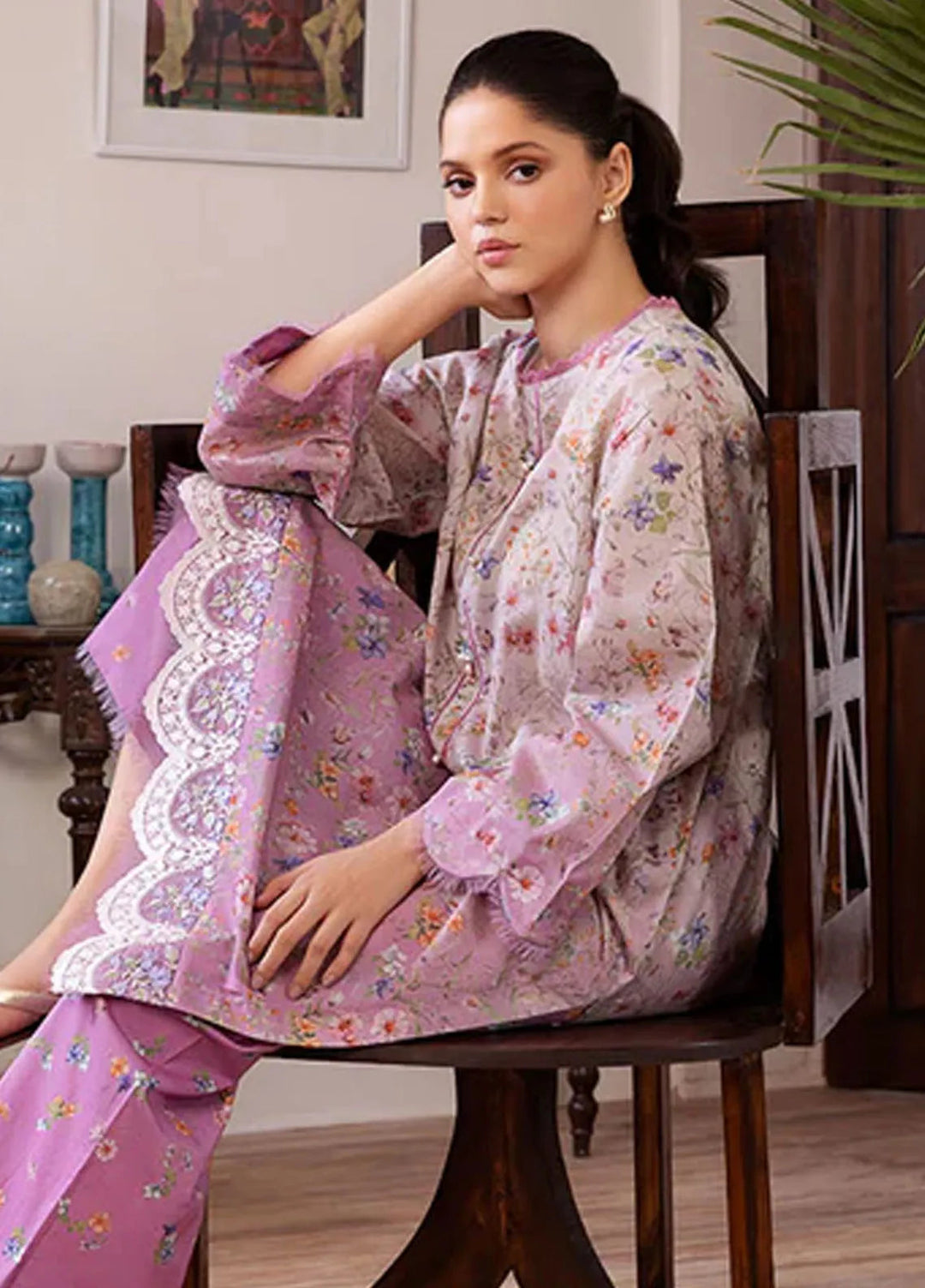 Sobia Nazir Basic Embroidered Lawn Suit Unstitched 2 Piece SN24B 4B - Summer Collection