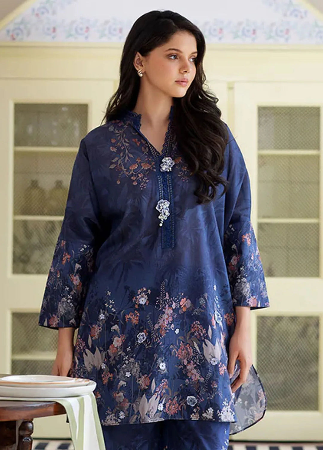 Sobia Nazir Basic Embroidered Lawn Suit Unstitched 2 Piece SN24B 5B - Summer Collection