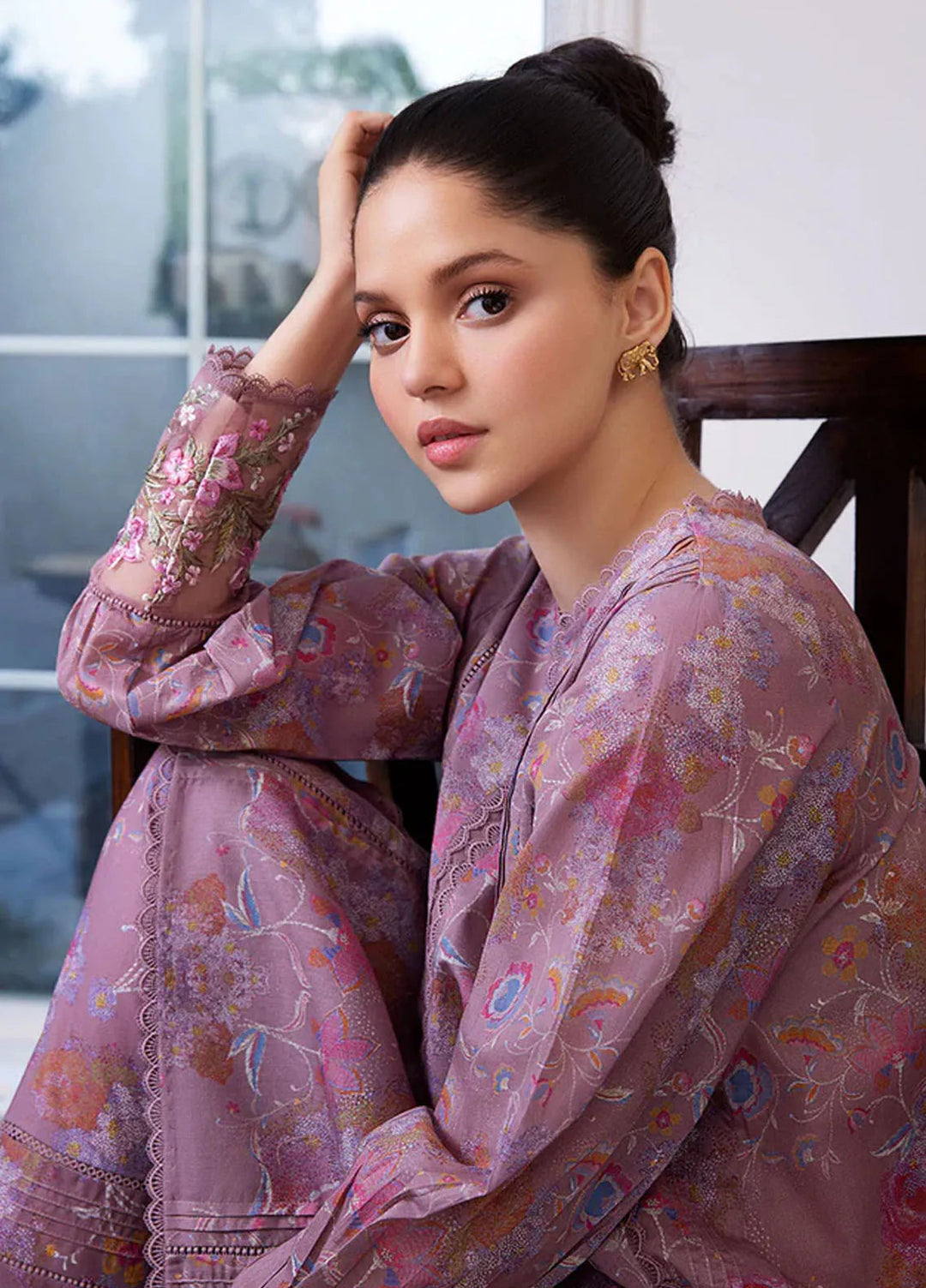 Sobia Nazir Basic Embroidered Lawn Suit Unstitched 2 Piece SN24B 6A - Summer Collection