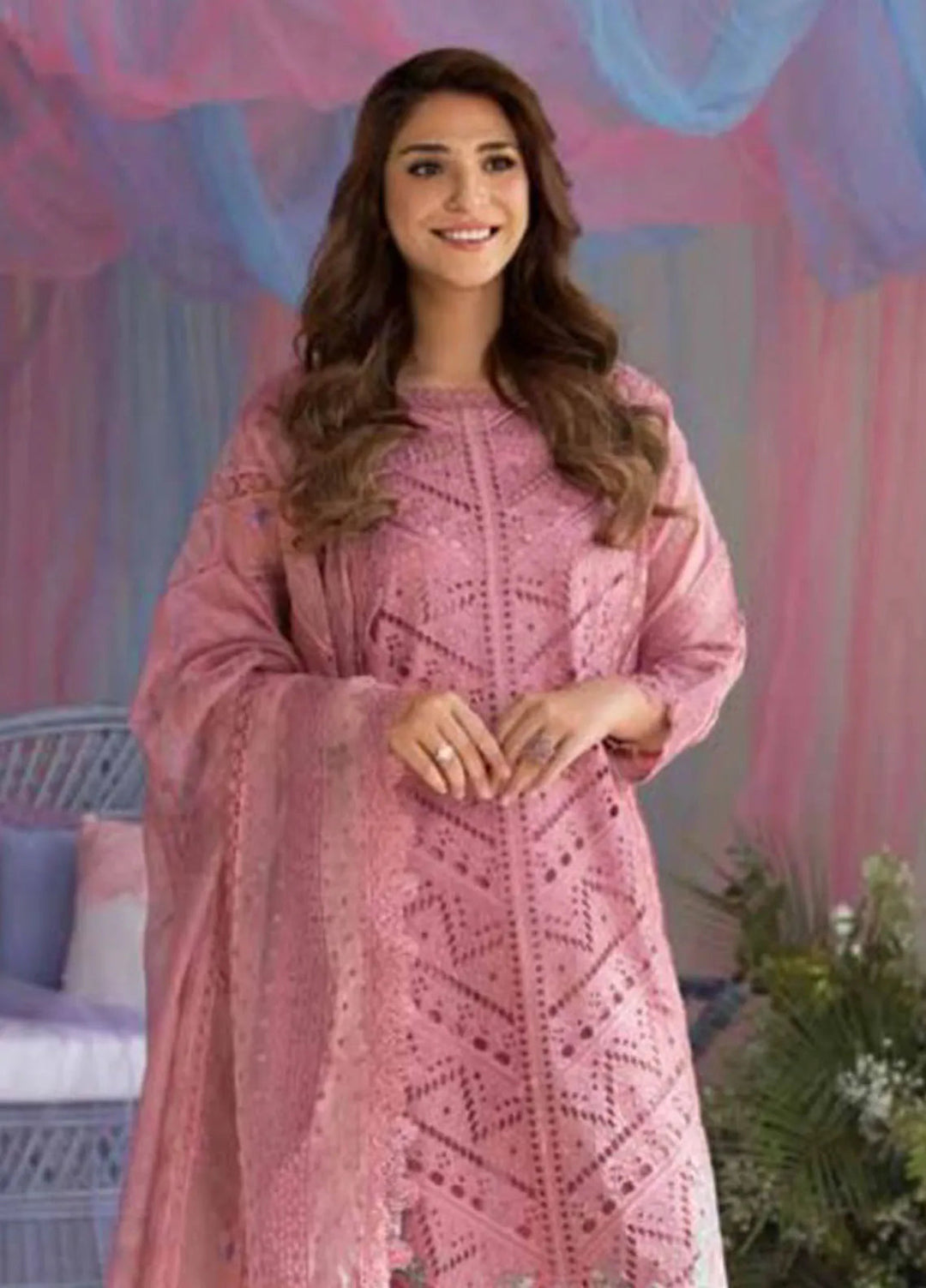 Sobia Nazir Embroidered Lawn Suit Unstitched 3 Piece SN25LL D-10A - Summer Collection