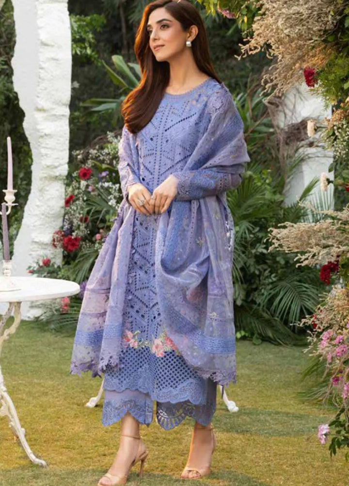 Sobia Nazir Embroidered Lawn Suit Unstitched 3 Piece SN25LL D-10B - Summer Collection