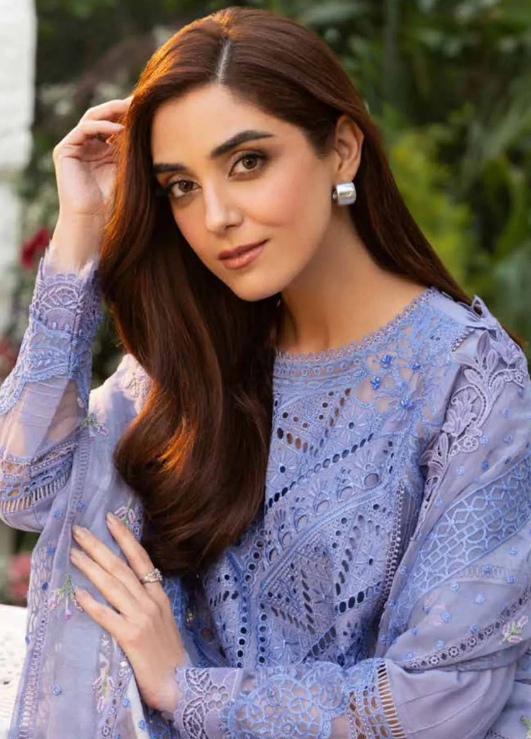 Sobia Nazir Embroidered Lawn Suit Unstitched 3 Piece SN25LL D-10B - Summer Collection