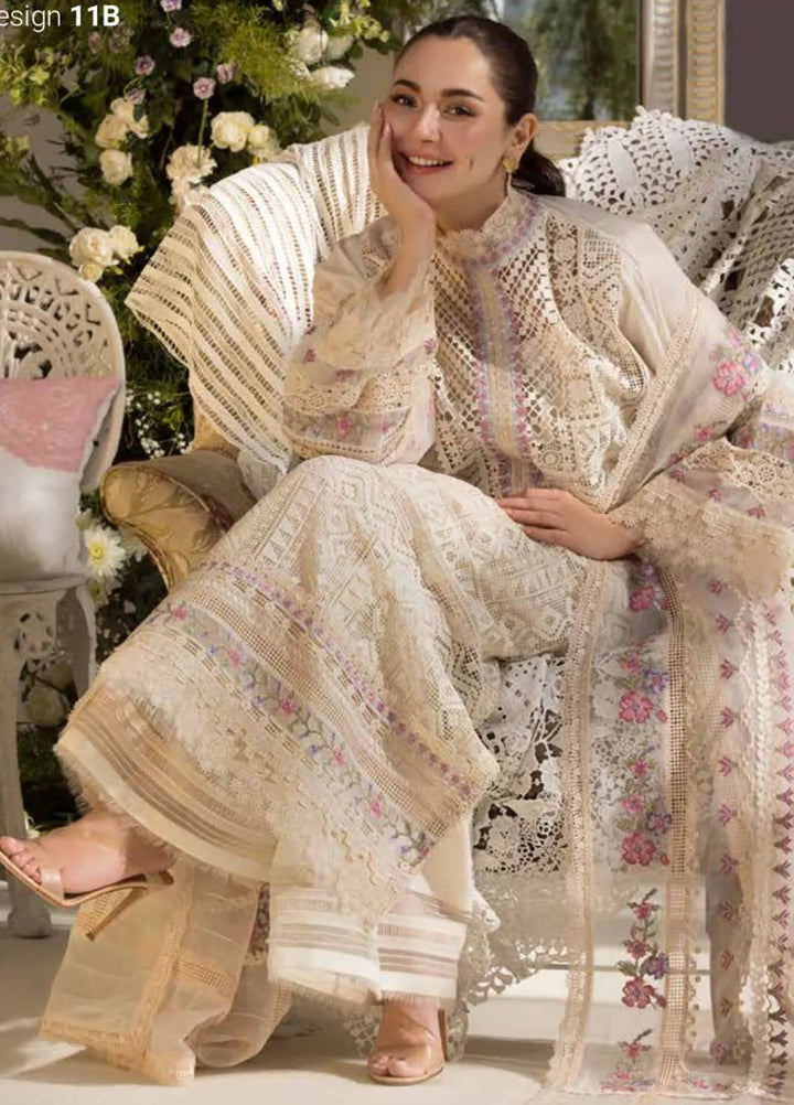 Sobia Nazir Embroidered Lawn Suit Unstitched 3 Piece SN25LL D-11B - Summer Collection