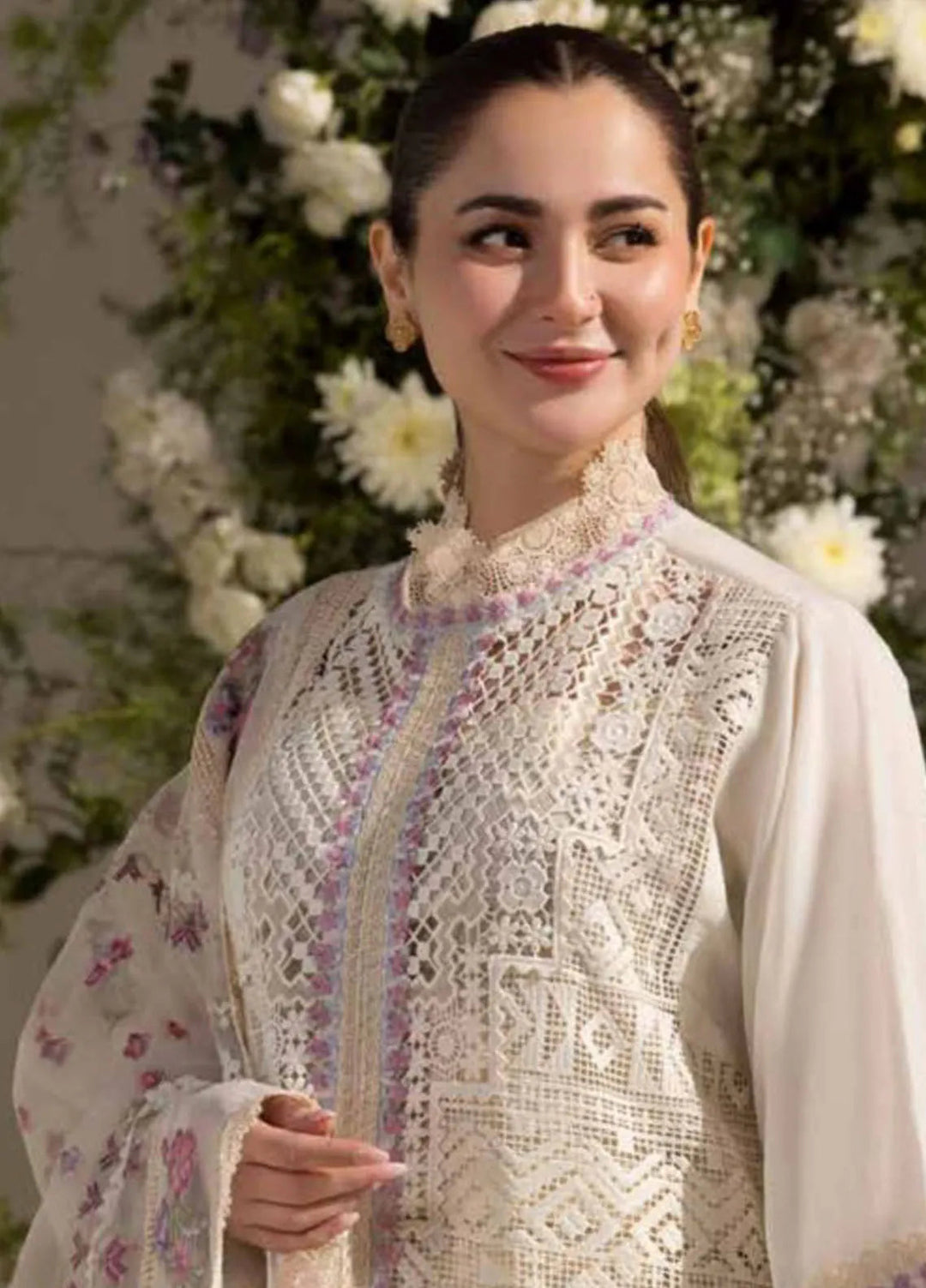 Sobia Nazir Embroidered Lawn Suit Unstitched 3 Piece SN25LL D-11B - Summer Collection