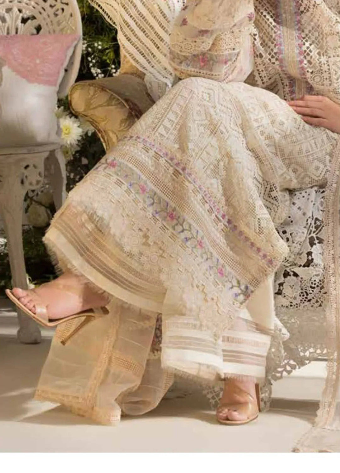 Sobia Nazir Embroidered Lawn Suit Unstitched 3 Piece SN25LL D-11B - Summer Collection