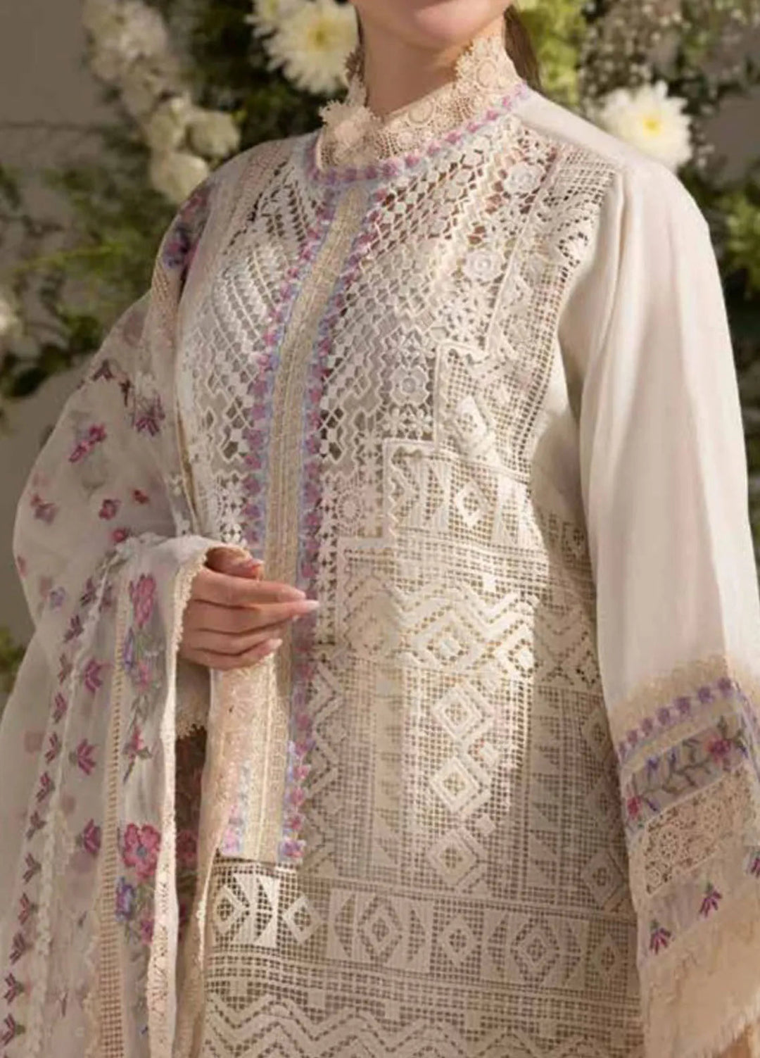 Sobia Nazir Embroidered Lawn Suit Unstitched 3 Piece SN25LL D-11B - Summer Collection