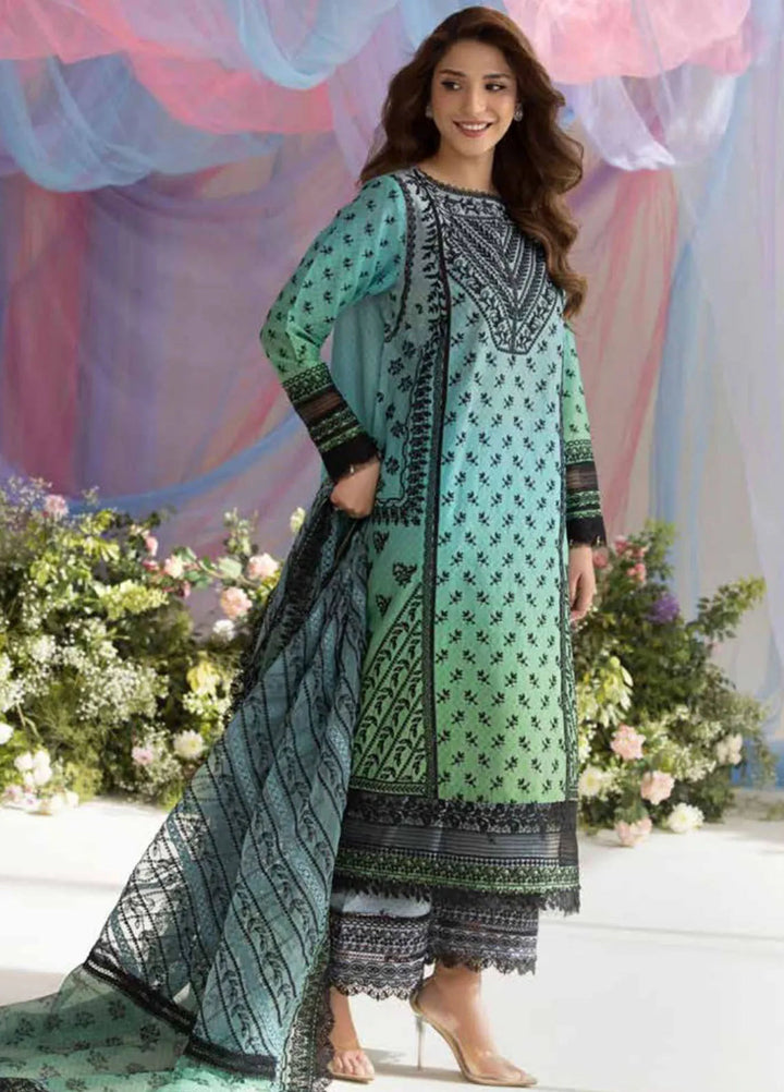 Sobia Nazir Embroidered Lawn Suit Unstitched 3 Piece SN25LL D-12A - Summer Collection