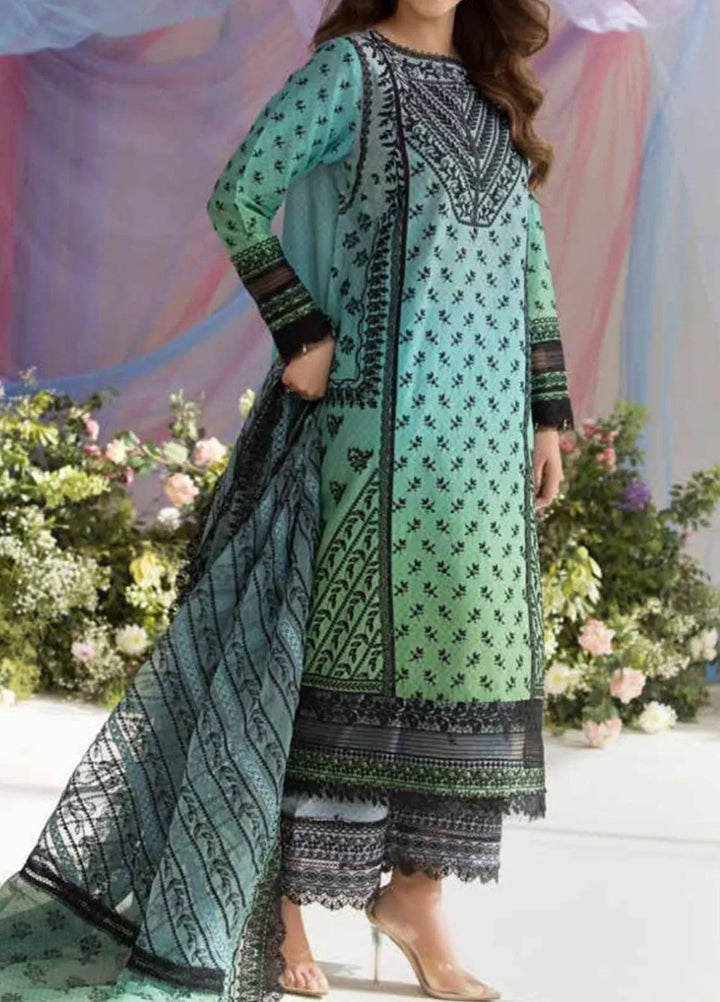 Sobia Nazir Embroidered Lawn Suit Unstitched 3 Piece SN25LL D-12A - Summer Collection