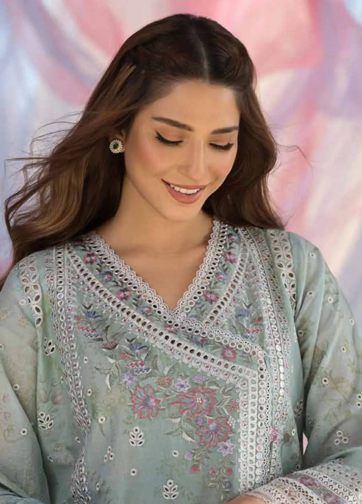 Sobia Nazir Embroidered Lawn Suit Unstitched 3 Piece SN25LL D-13A - Summer Collection
