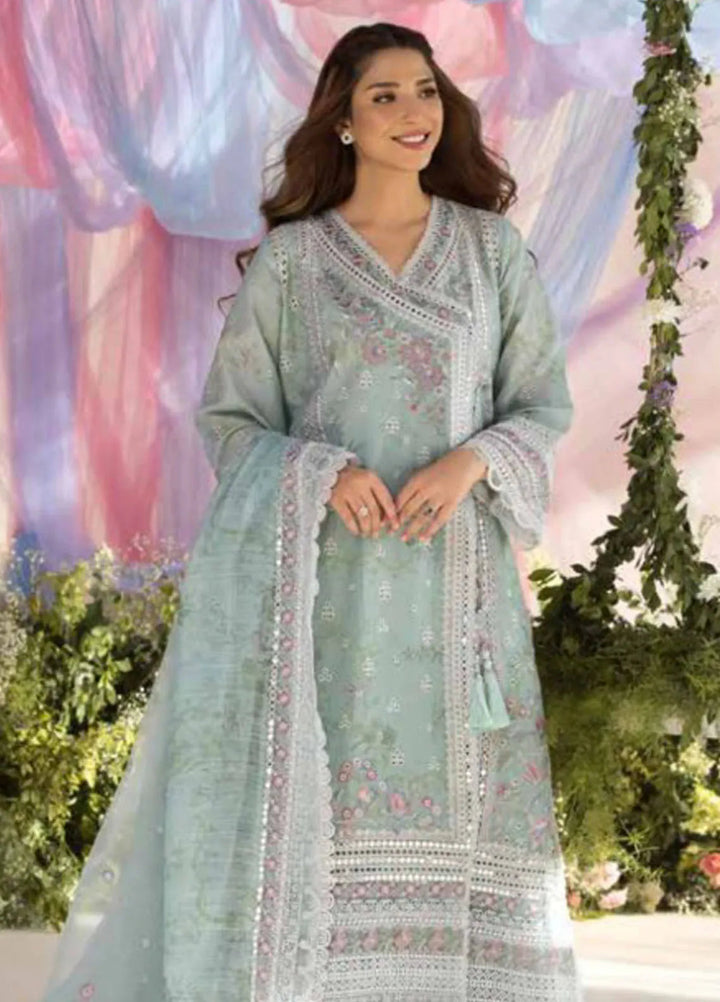 Sobia Nazir Embroidered Lawn Suit Unstitched 3 Piece SN25LL D-13A - Summer Collection