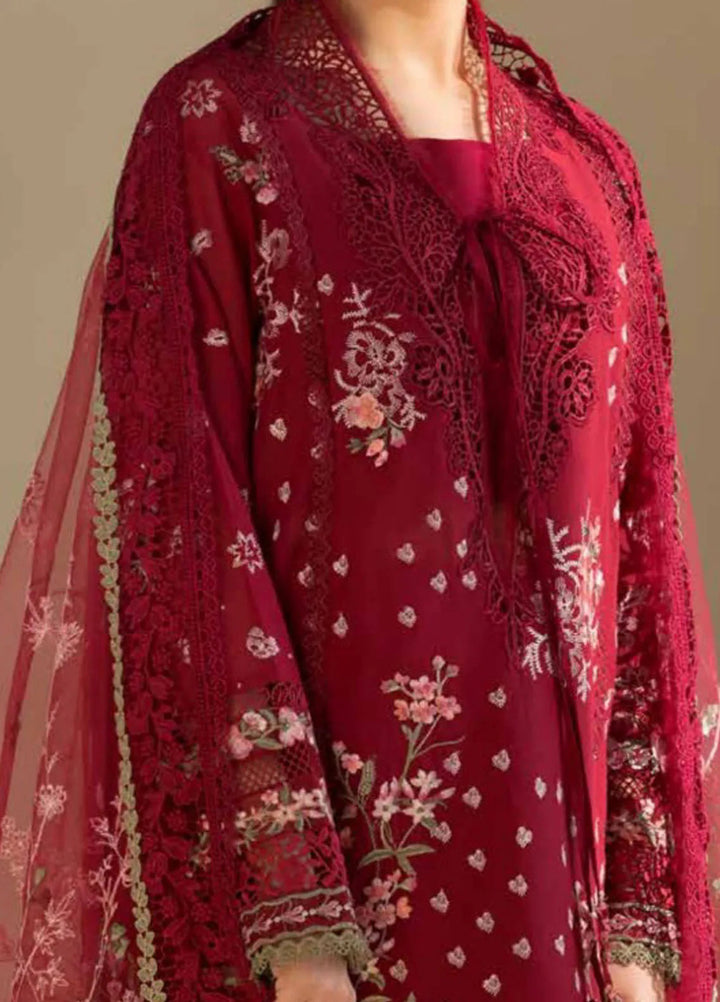 Sobia Nazir Embroidered Lawn Suit Unstitched 3 Piece SN25LL D-14A - Summer Collection