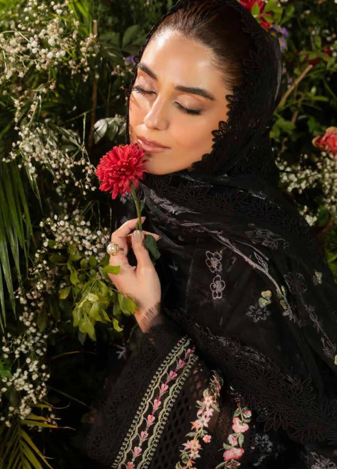 Sobia Nazir Embroidered Lawn Suit Unstitched 3 Piece SN25LL D-14B - Summer Collection