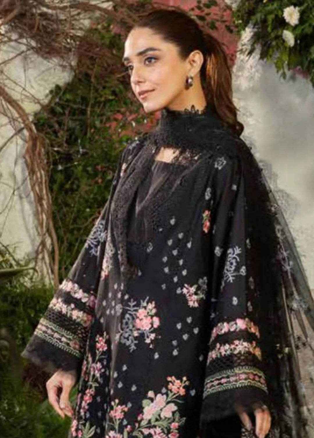 Sobia Nazir Embroidered Lawn Suit Unstitched 3 Piece SN25LL D-14B - Summer Collection