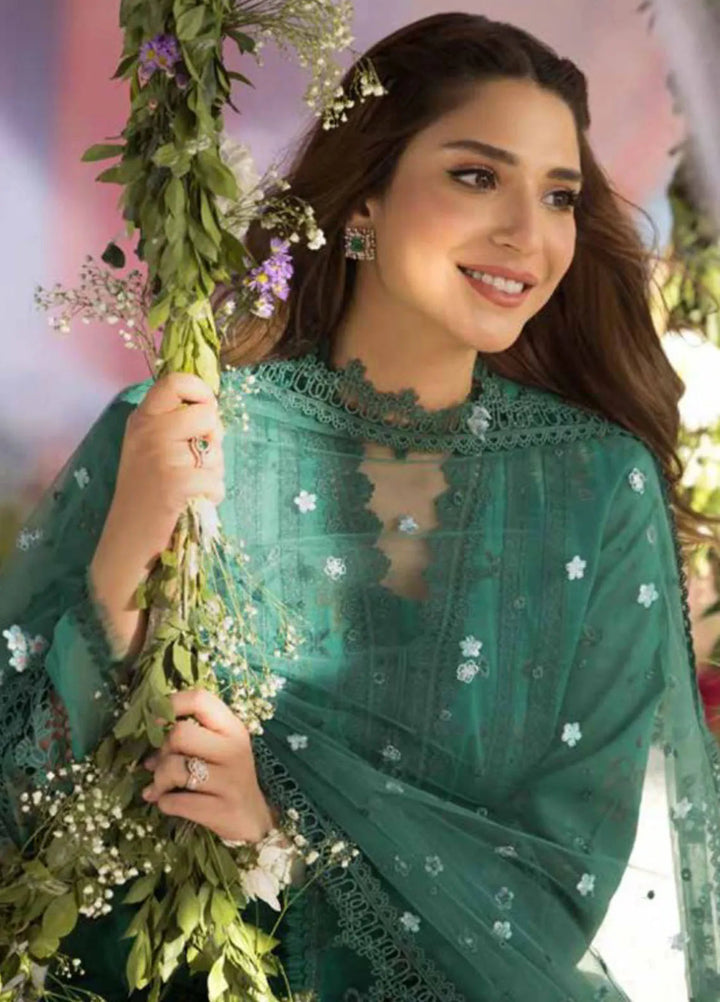 Sobia Nazir Embroidered Lawn Suit Unstitched 3 Piece SN25LL D-15B - Summer Collection