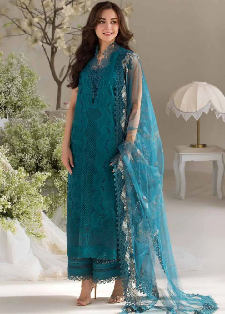 Sobia Nazir Embroidered Lawn Suit Unstitched 3 Piece SN25LL D-2A - Summer Collection