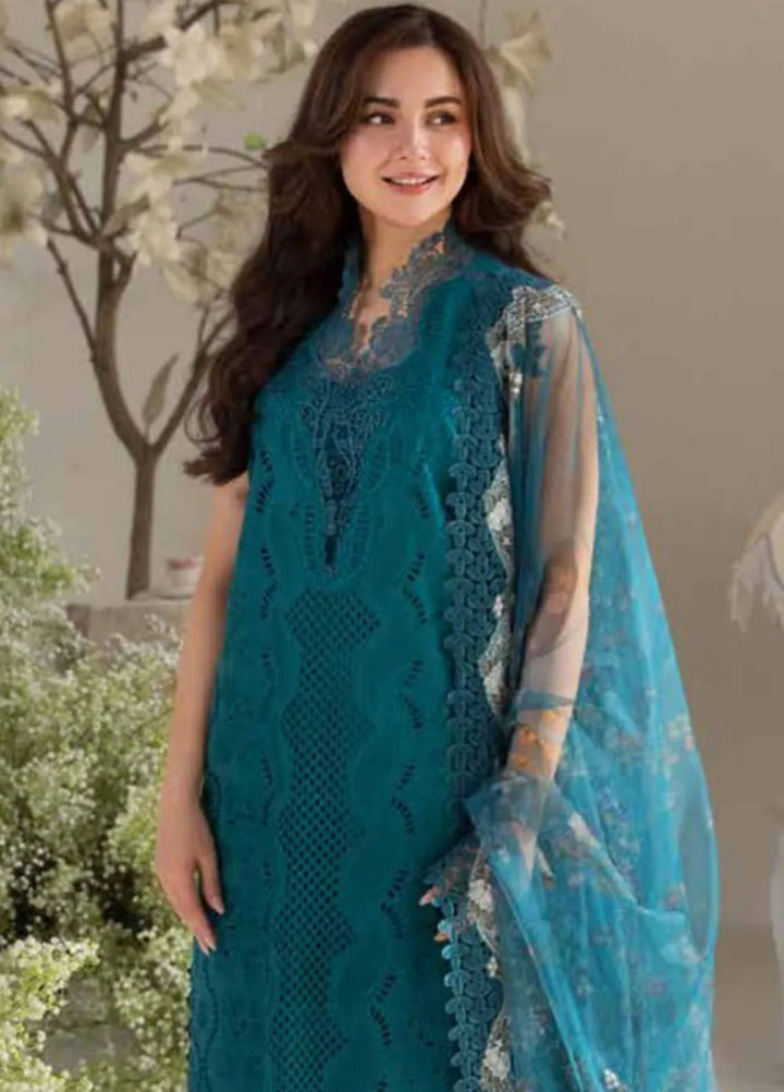 Sobia Nazir Embroidered Lawn Suit Unstitched 3 Piece SN25LL D-2A - Summer Collection