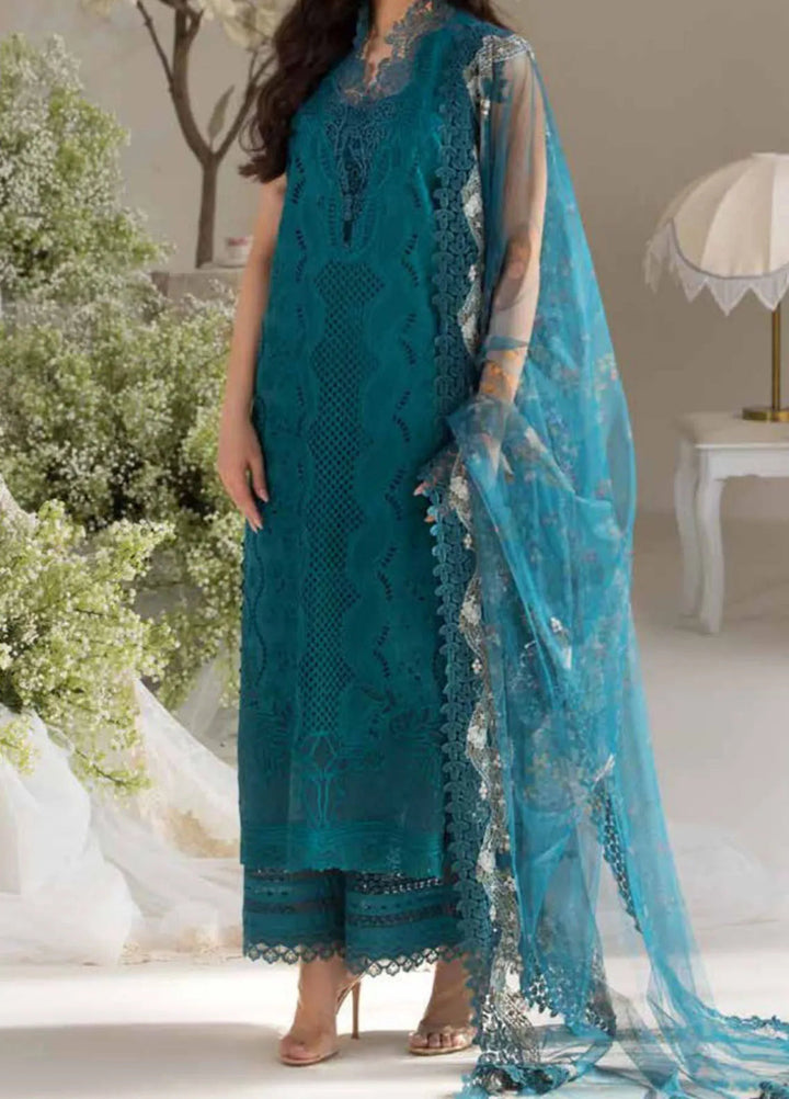 Sobia Nazir Embroidered Lawn Suit Unstitched 3 Piece SN25LL D-2A - Summer Collection