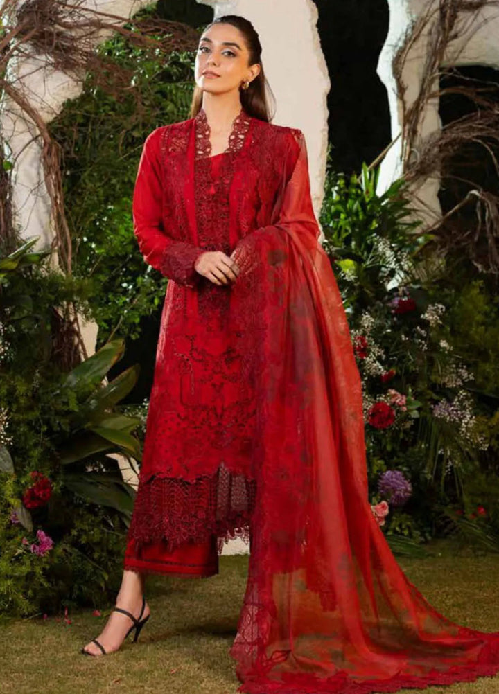 Sobia Nazir Embroidered Lawn Suit Unstitched 3 Piece SN25LL D-3A - Summer Collection