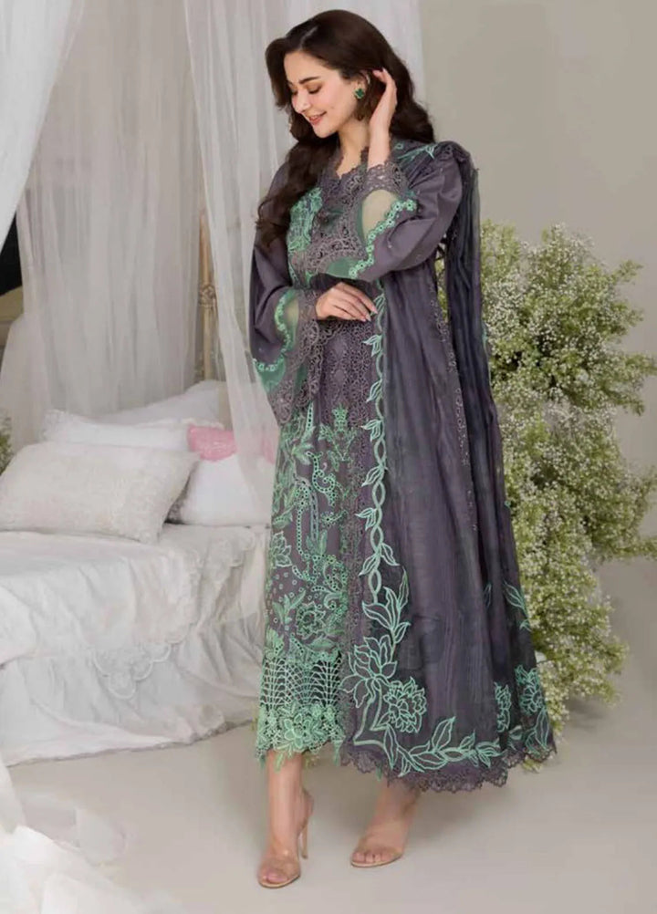 Sobia Nazir Embroidered Lawn Suit Unstitched 3 Piece SN25LL D-3B - Summer Collection