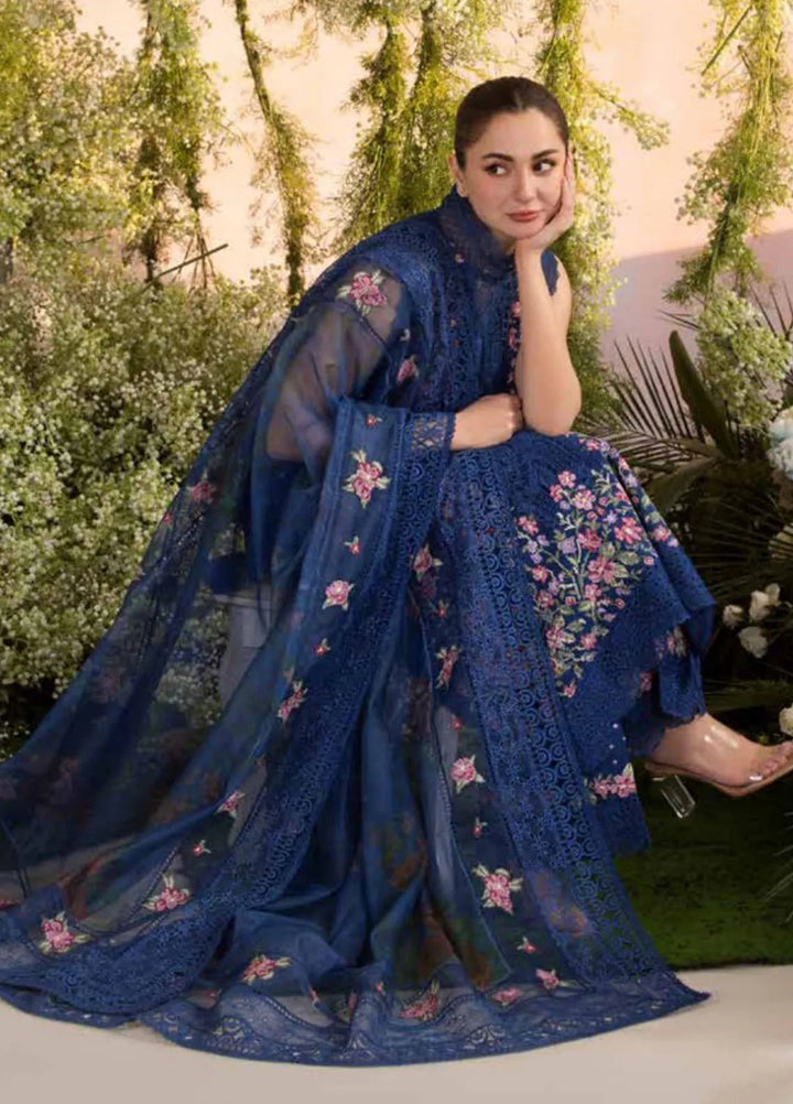 Sobia Nazir Embroidered Lawn Suit Unstitched 3 Piece SN25LL D-4A - Summer Collection