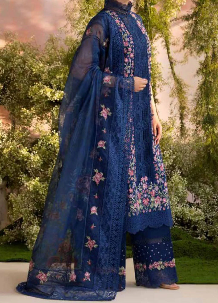 Sobia Nazir Embroidered Lawn Suit Unstitched 3 Piece SN25LL D-4A - Summer Collection