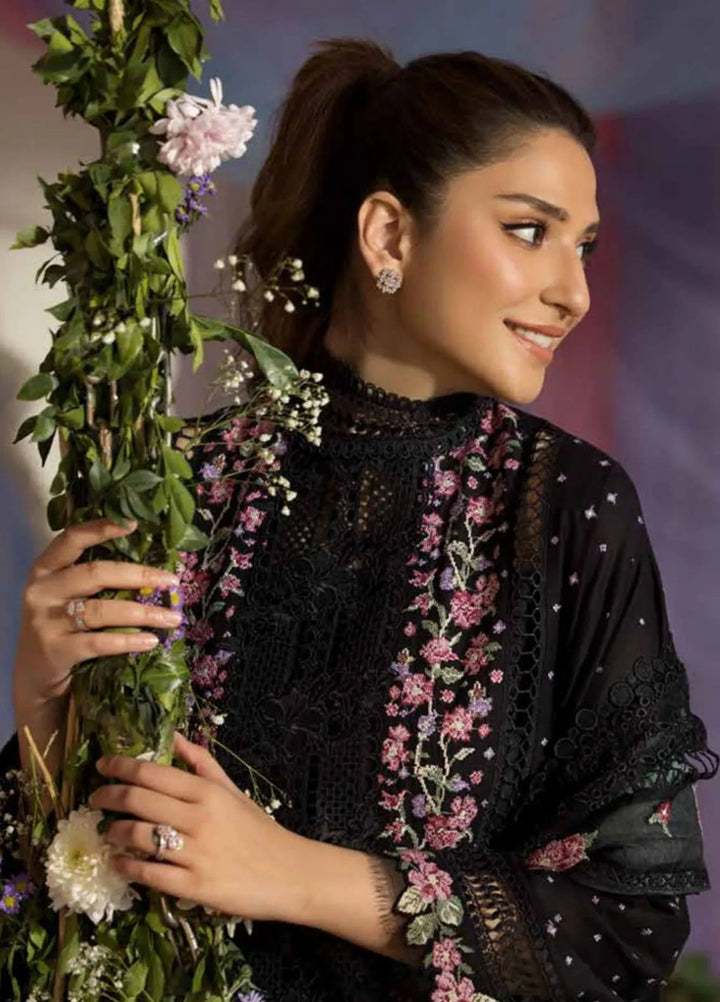 Sobia Nazir Embroidered Lawn Suit Unstitched 3 Piece SN25LL D-4B - Summer Collection
