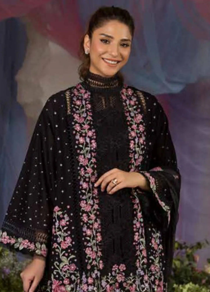 Sobia Nazir Embroidered Lawn Suit Unstitched 3 Piece SN25LL D-4B - Summer Collection