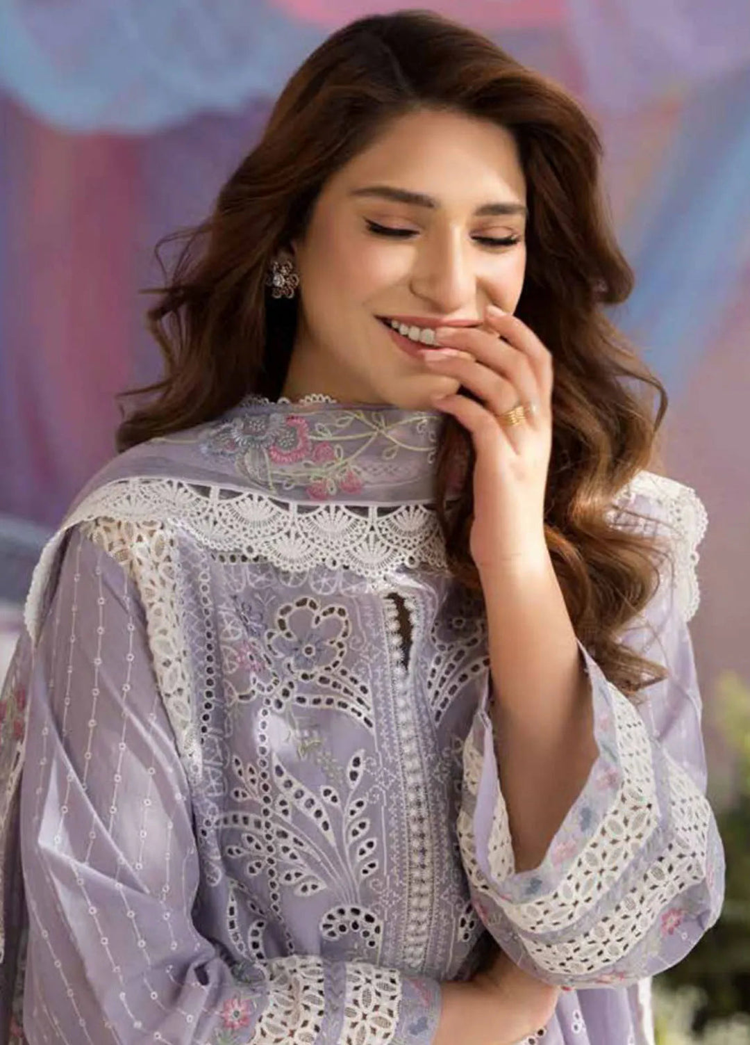 Sobia Nazir Embroidered Lawn Suit Unstitched 3 Piece SN25LL D-5A - Summer Collection