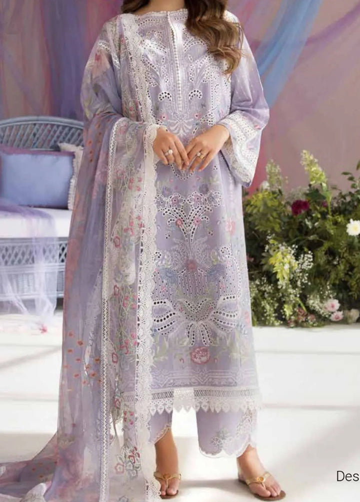 Sobia Nazir Embroidered Lawn Suit Unstitched 3 Piece SN25LL D-5A - Summer Collection
