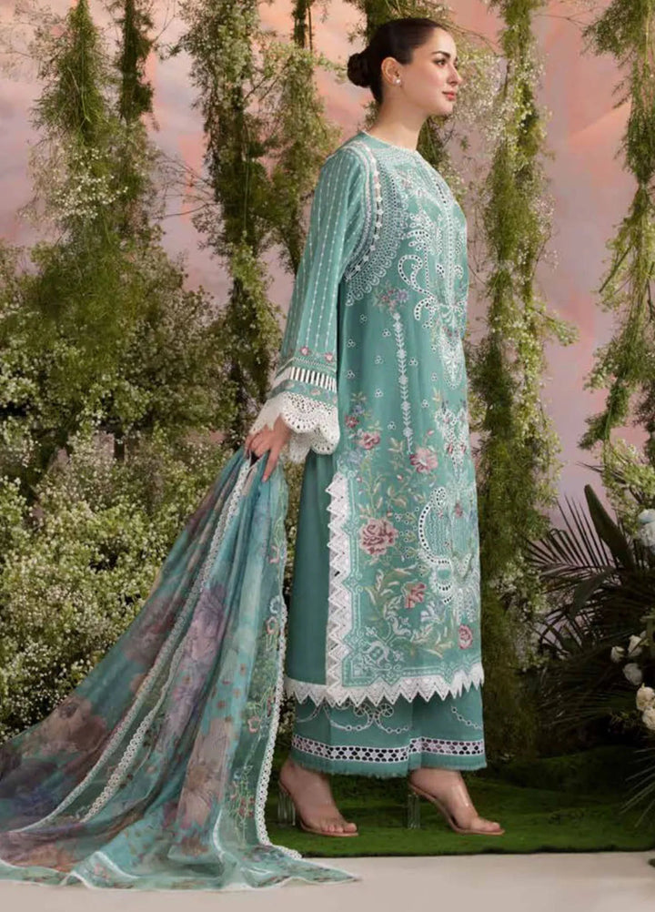 Sobia Nazir Embroidered Lawn Suit Unstitched 3 Piece SN25LL D-5B - Summer Collection