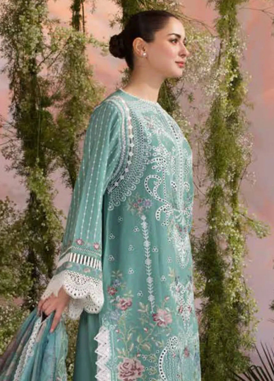 Sobia Nazir Embroidered Lawn Suit Unstitched 3 Piece SN25LL D-5B - Summer Collection