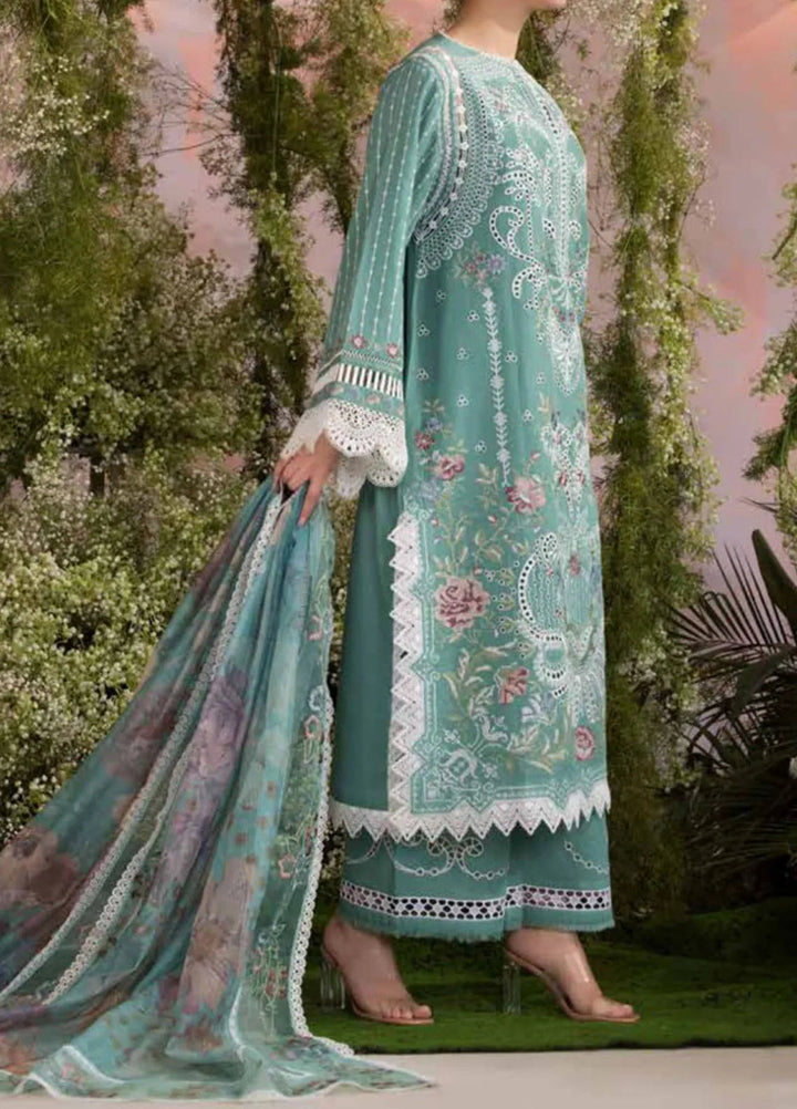 Sobia Nazir Embroidered Lawn Suit Unstitched 3 Piece SN25LL D-5B - Summer Collection
