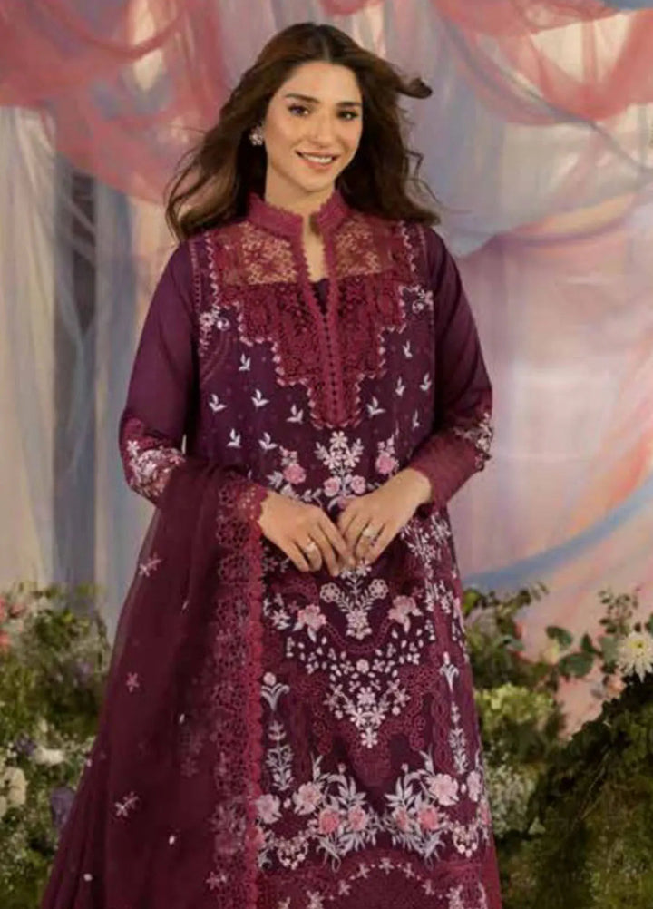 Sobia Nazir Embroidered Lawn Suit Unstitched 3 Piece SN25LL D-6A - Summer Collection