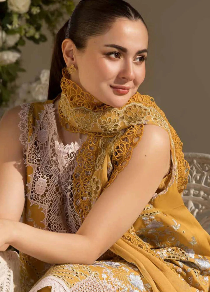 Sobia Nazir Embroidered Lawn Suit Unstitched 3 Piece SN25LL D-6B - Summer Collection