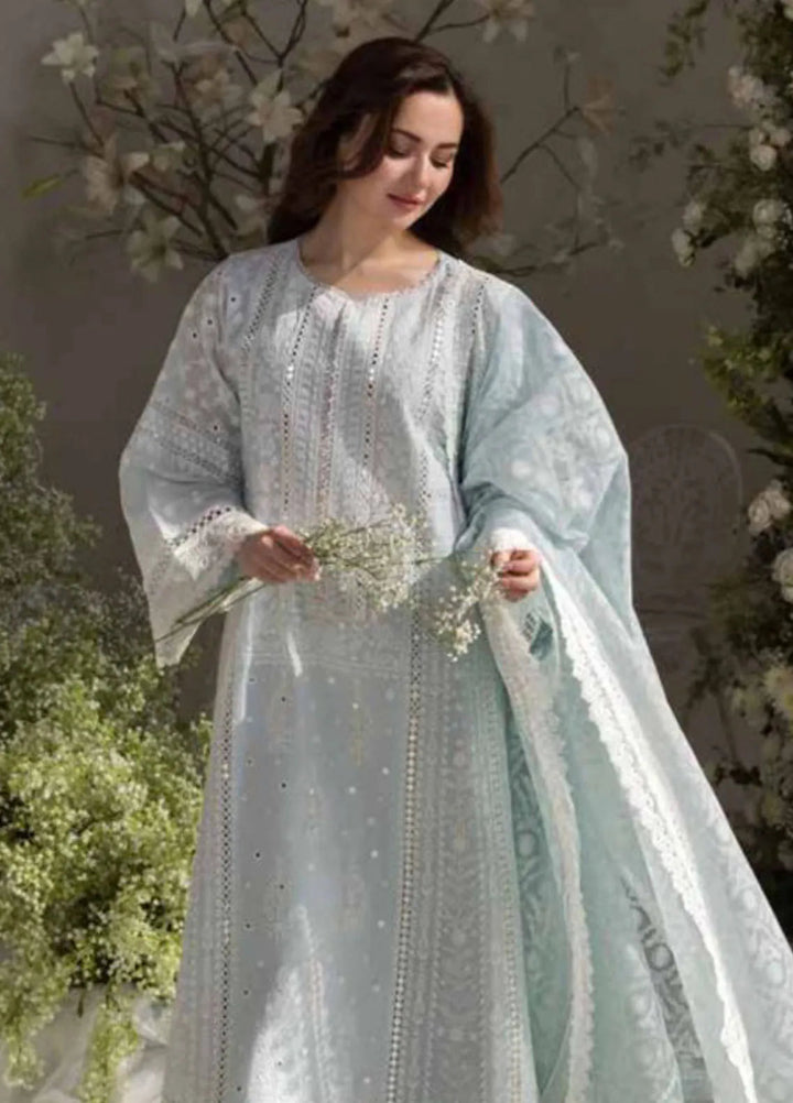 Sobia Nazir Embroidered Lawn Suit Unstitched 3 Piece SN25LL D-7A - Summer Collection