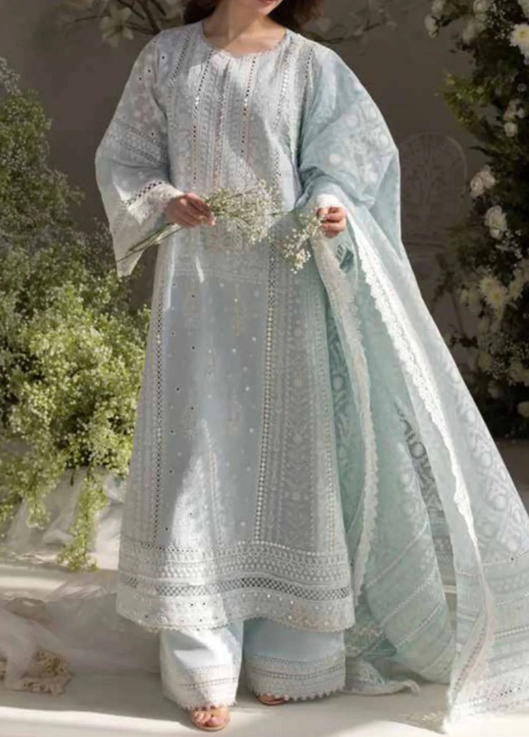 Sobia Nazir Embroidered Lawn Suit Unstitched 3 Piece SN25LL D-7A - Summer Collection