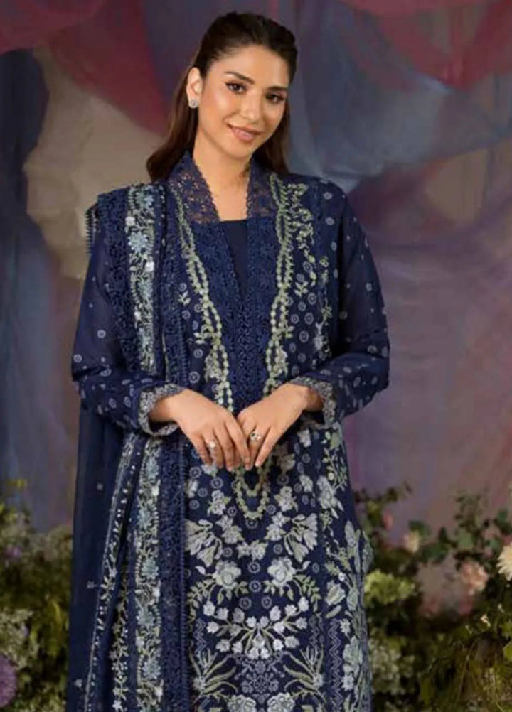 Sobia Nazir Embroidered Lawn Suit Unstitched 3 Piece SN25LL D-8A - Summer Collection