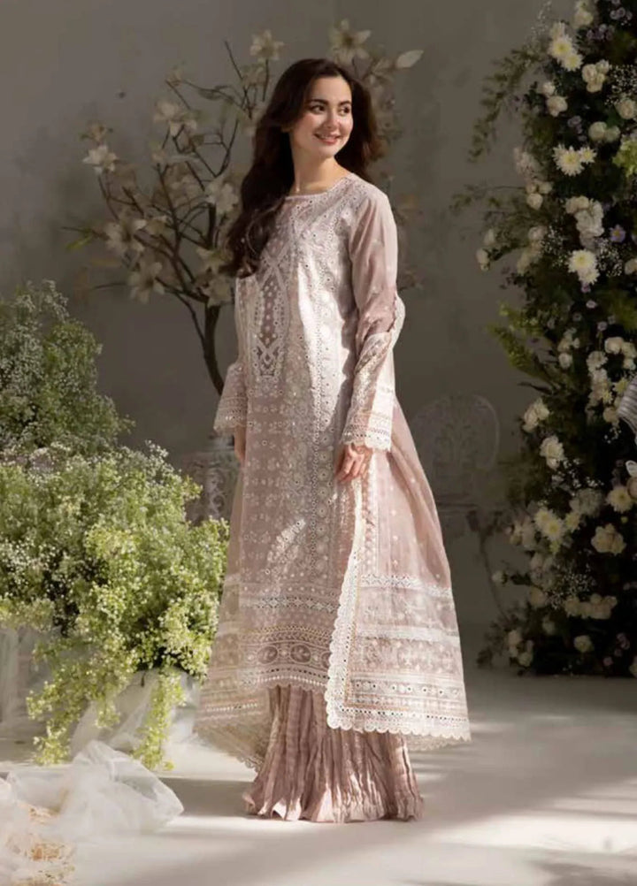 Sobia Nazir Embroidered Lawn Suit Unstitched 3 Piece SN25LL D-9A - Summer Collection