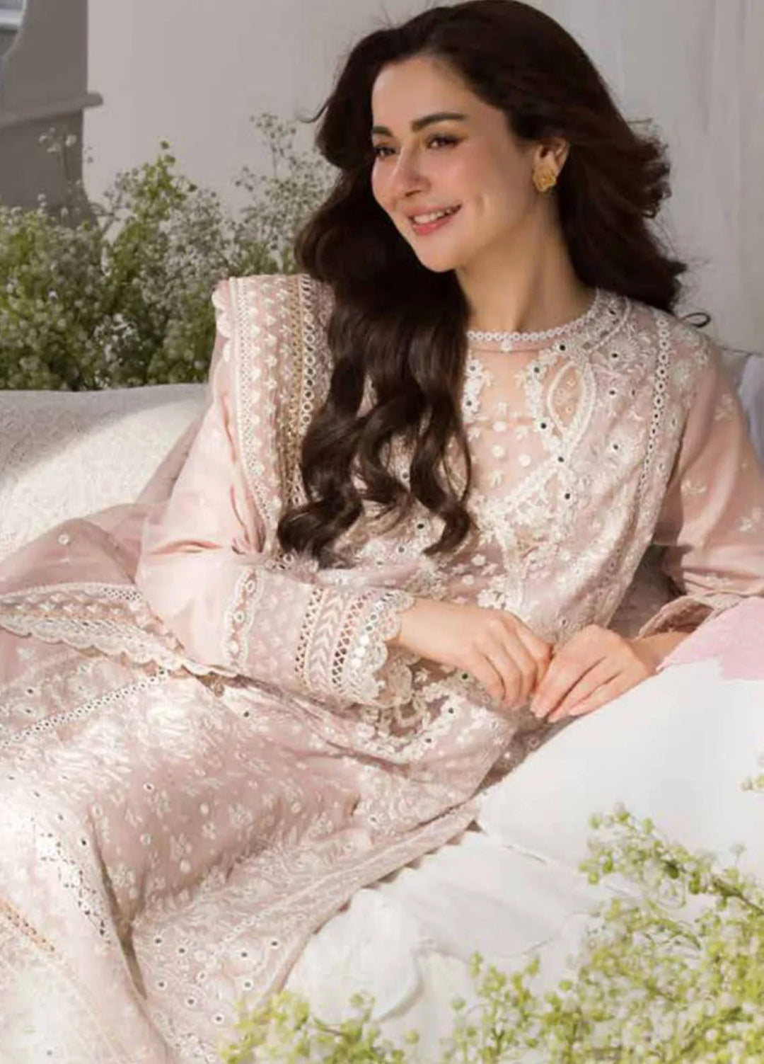 Sobia Nazir Embroidered Lawn Suit Unstitched 3 Piece SN25LL D-9A - Summer Collection