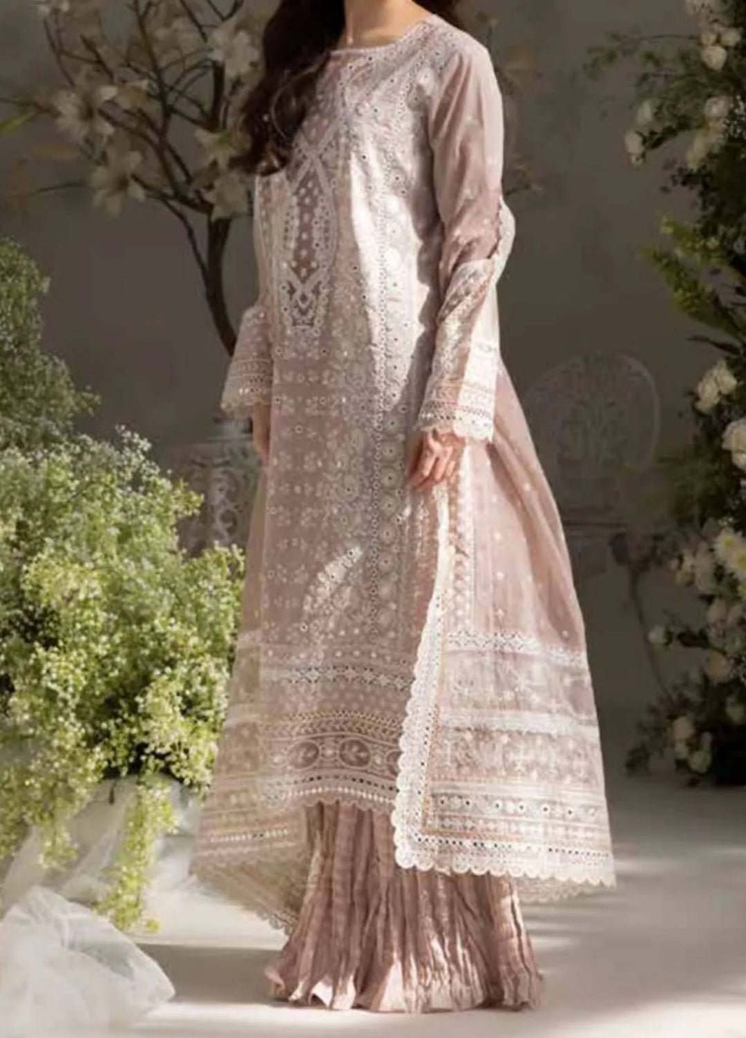 Sobia Nazir Embroidered Lawn Suit Unstitched 3 Piece SN25LL D-9A - Summer Collection
