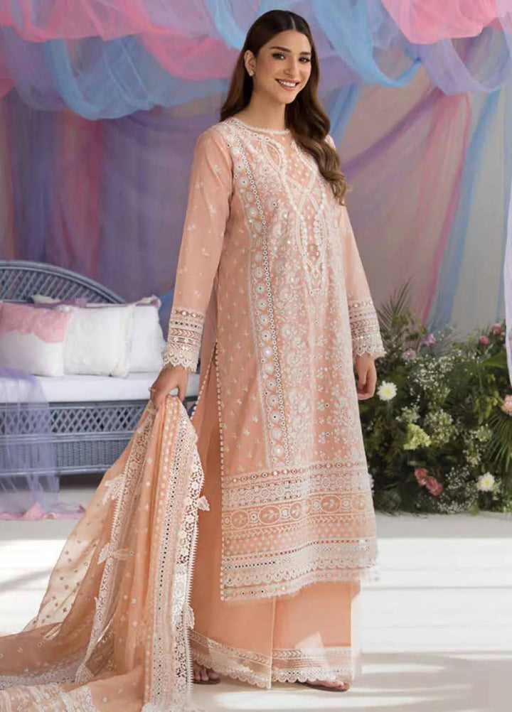 Sobia Nazir Embroidered Lawn Suit Unstitched 3 Piece SN25LL D-9B - Summer Collection