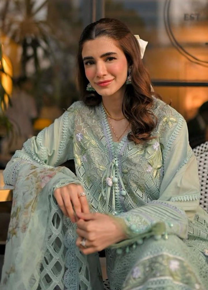 Sobia Nazir Embroidered Lawn Suits Unstitched 3 Piece SN24LL 6B - Luxury Summer Collection