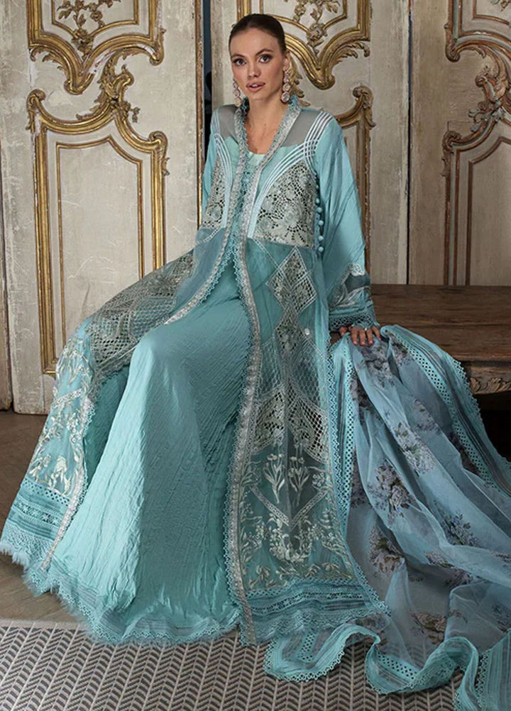 Sobia Nazir Embroidered Lawn Suits Unstitched 3 Piece SN24LL 10A - Luxury Summer Collection