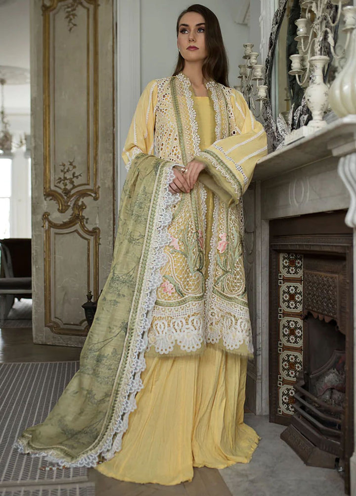 Sobia Nazir Embroidered Lawn Suits Unstitched 3 Piece SN24LL 11A - Luxury Summer Collection