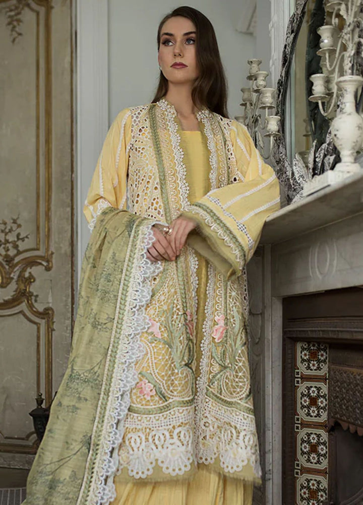 Sobia Nazir Embroidered Lawn Suits Unstitched 3 Piece SN24LL 11A - Luxury Summer Collection