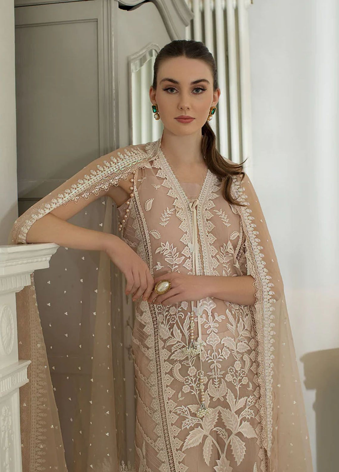Sobia Nazir Embroidered Lawn Suits Unstitched 3 Piece SN24LL 12B - Luxury Summer Collection