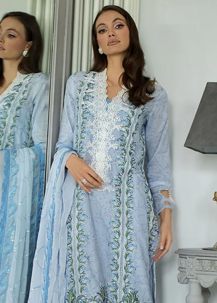 Sobia Nazir Embroidered Lawn Suits Unstitched 3 Piece SN24LL 13A - Luxury Summer Collection