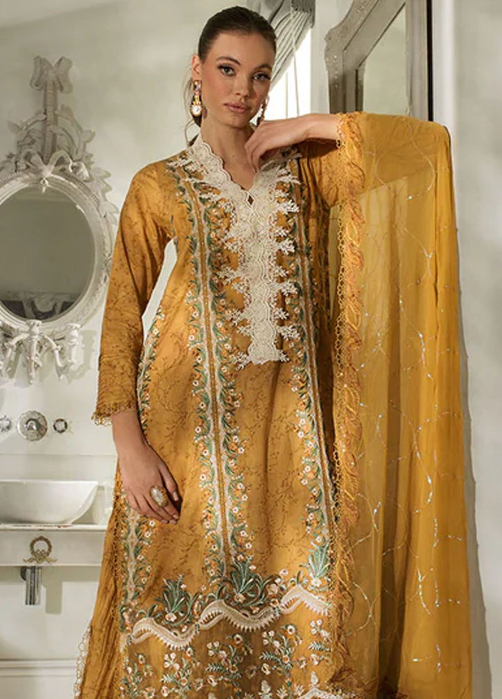 Sobia Nazir Embroidered Lawn Suits Unstitched 3 Piece SN24LL 13B - Luxury Summer Collection