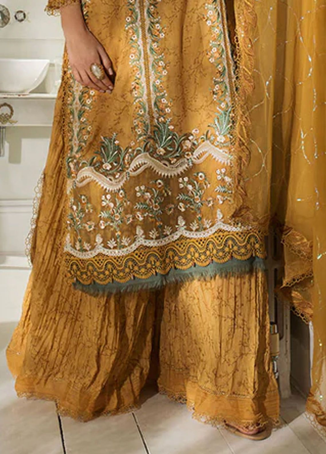 Sobia Nazir Embroidered Lawn Suits Unstitched 3 Piece SN24LL 13B - Luxury Summer Collection